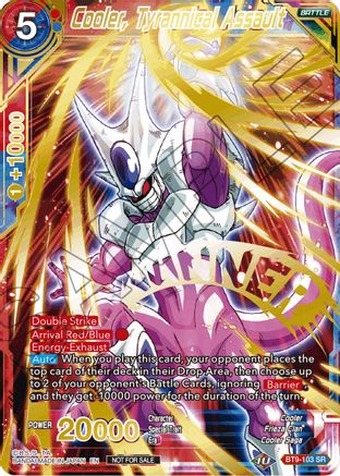 Cooler, Tyrannical Assault (Alternate Art Set 2021 Vol. 2) - Tournament Promotion Cards - Promo - BT9-103