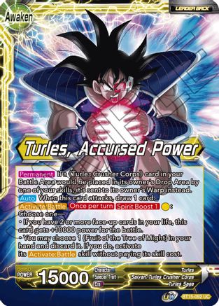 Turles // Turles, Accursed Power - Saiyan Showdown - Uncommon - BT15-092