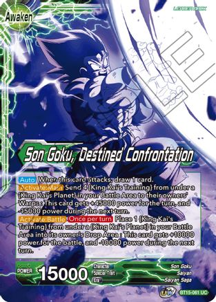 Son Goku // Son Goku, Destined Confrontation - Saiyan Showdown - Uncommon - BT15-061