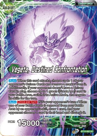Vegeta // Vegeta, Destined Confrontation - Saiyan Showdown - Uncommon - BT15-062