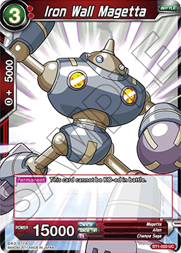Iron Wall Magetta - Galactic Battle - Uncommon - BT1-020