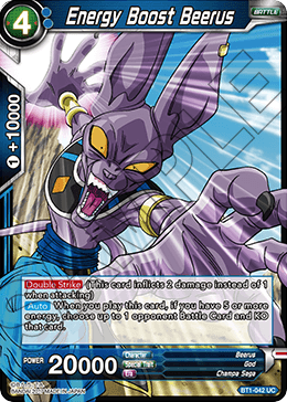 Energy Boost Beerus - Galactic Battle - Uncommon - BT1-042
