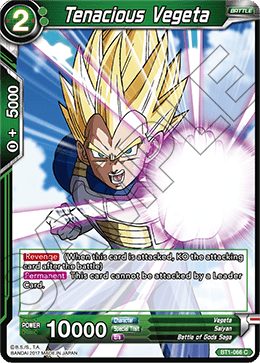 Tenacious Vegeta - Galactic Battle - Common - BT1-066