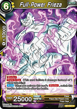 Full-Power Frieza - Galactic Battle - Rare - BT1-087