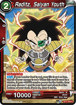 Raditz, Saiyan Youth - Vermilion Bloodline - Rare - BT11-005