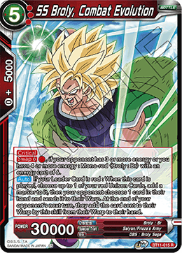 SS Broly, Combat Evolution - Vermilion Bloodline - Rare - BT11-015