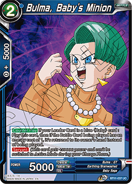 Bulma, Baby's Minion - Vermilion Bloodline - Uncommon - BT11-037