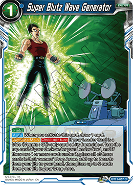 Super Blutz Wave Generator - Vermilion Bloodline - Common - BT11-057