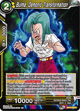 Bulma, Demonic Transformation - Vermilion Bloodline - Common - BT11-102