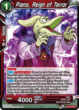 Piano, Reign of Terror - Vicious Rejuvenation - Rare - BT12-023