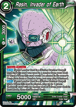 Rasin, Invader of Earth - Vicious Rejuvenation - Common - BT12-074