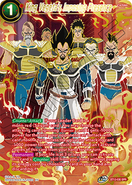 King Vegeta's Imposing Presence (SPR) - Supreme Rivalry - Special Rare - BT13-030