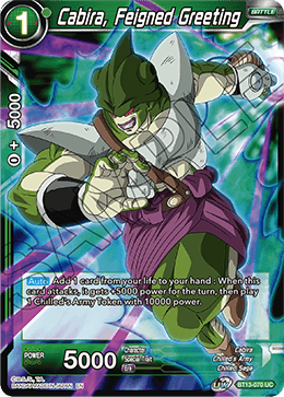 Cabira, Feigned Greeting - Supreme Rivalry - Uncommon - BT13-070