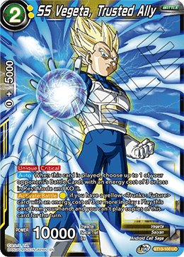 SS Vegeta, Trusted Ally - Supreme Rivalry - Uncommon - BT13-100