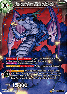 Black Smoke Dragon, Offering of Destruction (Revision) - 5th Anniversary Set - Uncommon - BT13-124
