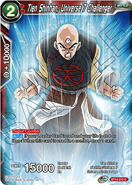 Tien Shinhan, Universe 7 Challenger - Cross Spirits - Common - BT14-010