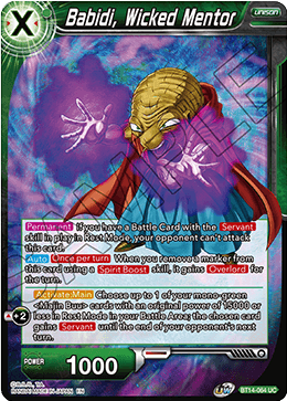 Babidi, Wicked Mentor - Cross Spirits - Uncommon - BT14-064