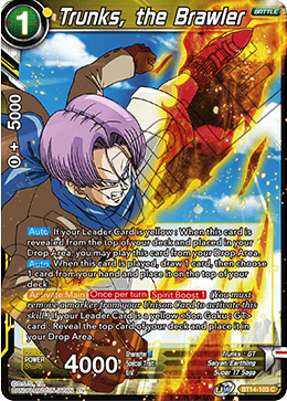 Trunks, the Brawler - Cross Spirits - Common - BT14-103