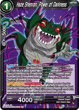 Haze Shenron, Power of Darkness - Cross Spirits - Common - BT14-134