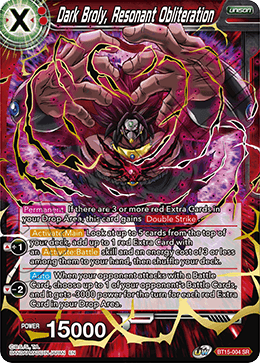 Dark Broly, Resonant Obliteration - Saiyan Showdown - Super Rare - BT15-004