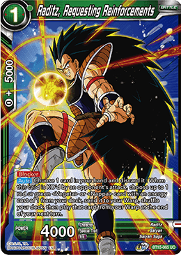 Raditz, Requesting Reinforcements - Saiyan Showdown - Uncommon - BT15-065