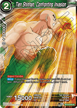 Tien Shinhan, Confronting Invasion - Saiyan Showdown - Uncommon - BT15-078