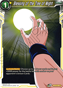 Blessing of the Tree of Might - Saiyan Showdown - Common - BT15-120