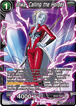 Towa, Calling the Hordes - Saiyan Showdown - Common - BT15-126