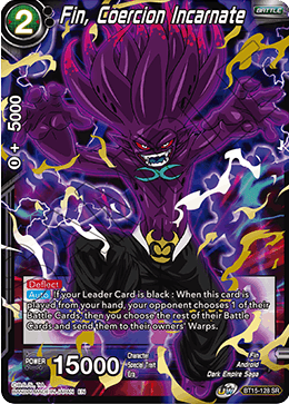 Fin, Coercion Incarnate - Saiyan Showdown - Super Rare - BT15-128