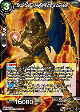 Nuova Shenron, Negative Energy Explosion - Saiyan Showdown - Uncommon - BT15-135