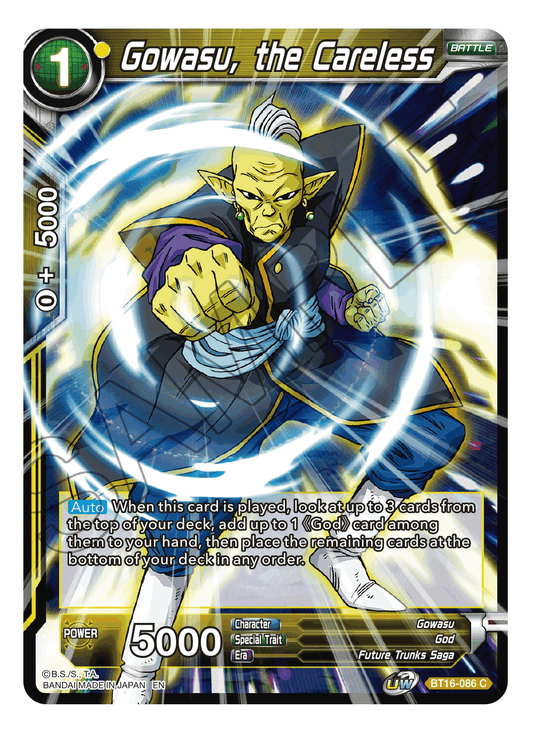 Gowasu, the Careless - Realm of the Gods - Common - BT16-086