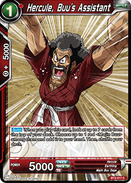 Hercule, Buu's Assistant - Union Force - Common - BT2-017