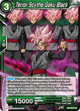 Terror Scythe Goku Black - Cross Worlds - Uncommon - BT3-075