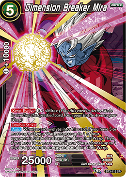 Dimension Breaker Mira - Cross Worlds - Super Rare - BT3-116
