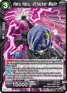 Haru Haru, Attacker Majin (Reprint) - Battle Evolution Booster - Common - BT3-120