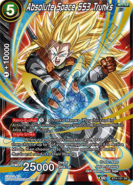 Absolute Space SS3 Trunks - Colossal Warfare - Super Rare - BT4-101