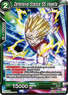 Defensive Stance SS Vegeta - Miraculous Revival - Common - BT5-059