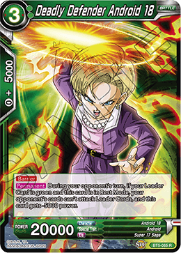 Deadly Defender Android 18 - Miraculous Revival - Rare - BT5-065