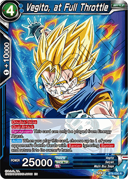 Vegito, at Full Throttle - Destroyer Kings - Rare - BT6-035