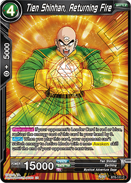 Tien Shinhan, Returning Fire - Destroyer Kings - Common - BT6-111