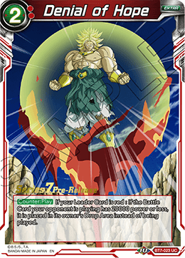 Denial of Hope - Assault of the Saiyans Pre-Release Cards - Uncommon - BT7-023_PR