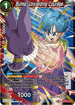 Bulma, Unyielding Courage - Malicious Machinations - Super Rare - BT8-012
