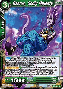 Beerus, Godly Majesty - Malicious Machinations - Rare - BT8-053