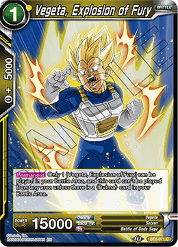 Vegeta, Explosion of Fury - Malicious Machinations - Common - BT8-071