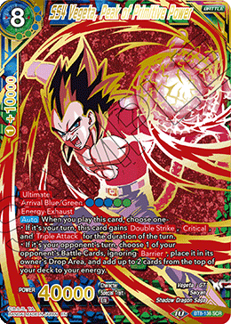 SS4 Vegeta, Peak of Primitive Power (Gold Stamped) - Mythic Booster - Secret Rare - BT8-136