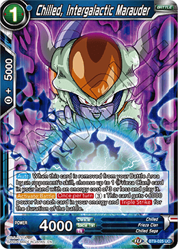 Chilled, Intergalactic Marauder - Universal Onslaught - Uncommon - BT9-025