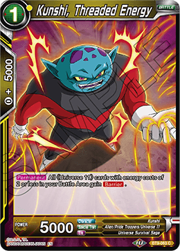Kunshi, Threaded Energy - Universal Onslaught - Common - BT9-063