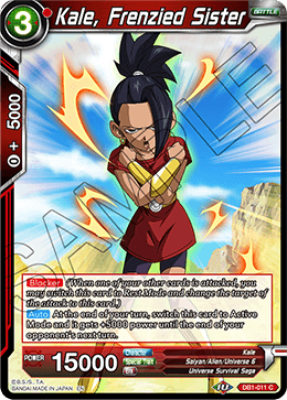 Kale, Frenzied Sister - Draft Box 04 - Dragon Brawl - Common - DB1-011