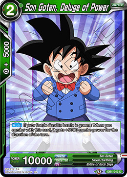 Son Goten, Deluge of Power - Draft Box 04 - Dragon Brawl - Common - DB1-042