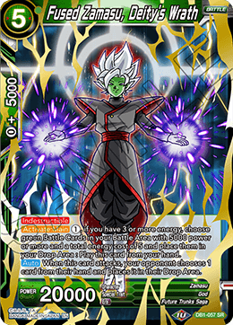 Fused Zamasu, Deity's Wrath - Mythic Booster - Super Rare - DB1-057